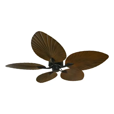 Ventilador De Teto Com Controle 5 Pás Silencioso 220v Madeira