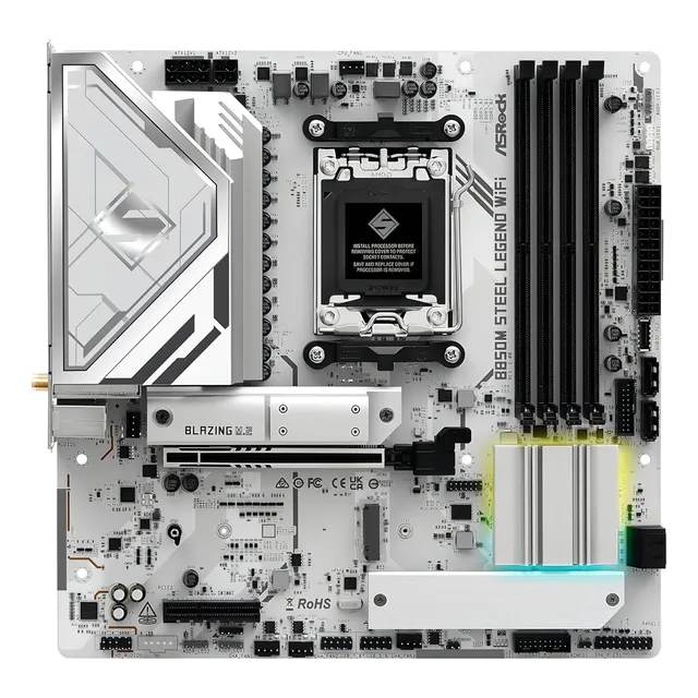 Placa-mãe ASRock B850M Steel Legend AM5 DDR5 WiFi 7 Micro ATX