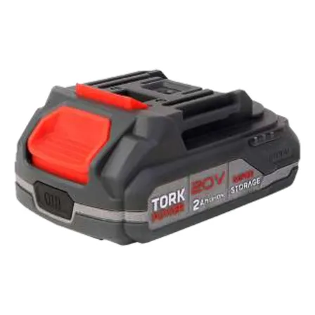 Bateria Li-ion TORK 20V 2Ah BE-1020-2AH-10C Carregamento Rápido