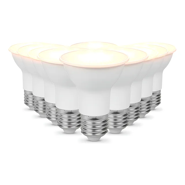 Kit 10 Lampada Led Par20 7w 3000k Branco Quente E27 110v/220v Branco Cod: Alut001201-10 Alut By Avant 127/220v Amarela