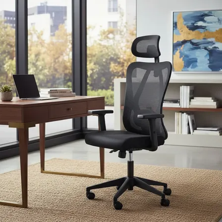 Cadeira Escritório Presidente Ergonômica Nr17 Duoffice Du335 Cor Preto Material Do Estofamento Tela Mesh