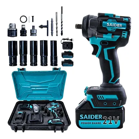 Chave de Impacto Sem Fio Saider SA0004 21V 550 Nm Mandril 13mm