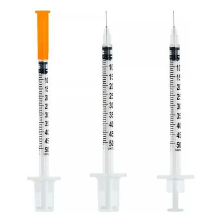 Seringa Insulina 0,5ml Agulha Fixa Ultrafina 0,25mmx6mm Capacidade Em Volume 0.5 Ml