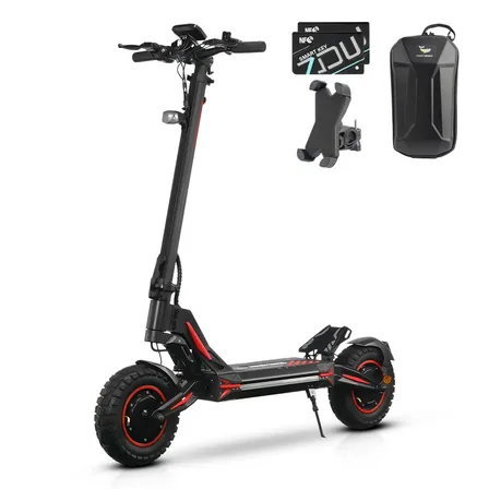 Honeywhale G4 Max Patinete Eletrico Adulto, 1640w*2-72km/h-70km-150kg, Scooter Eletrica Motor-velocidade-autonomia-carga, Patinete Juvenil Dobrável Com Cartão Nfc, Honey Whale Preto