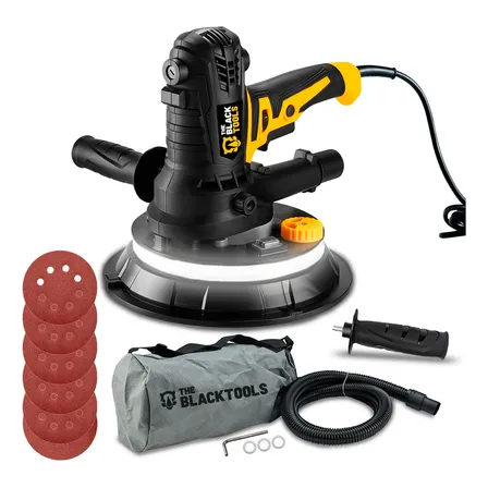 Lixadeira De Parede Teto Led Profissional C/motor Aspirador Embutido Saco Coletor The Black Tools Tlt900 1000w 220v