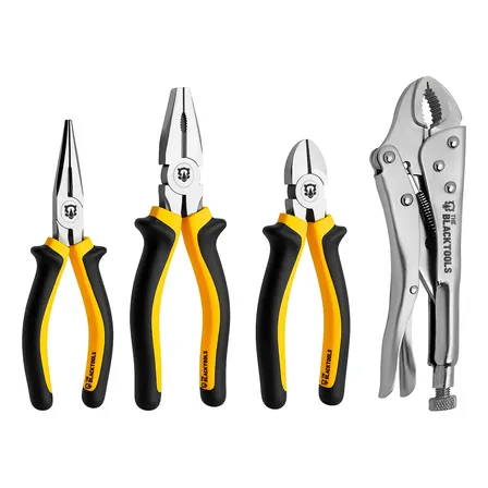 Kit Jogo 4 Alicates Utilidades Variadas Universal Corte Bico