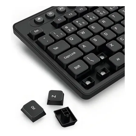 Kit Mouse Teclado Membrana Redragon R Office Bs-7094 Preto Preto
