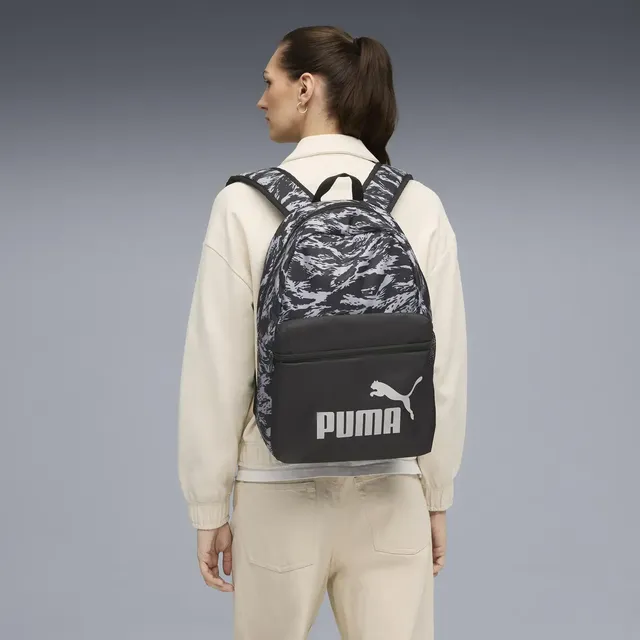 Mochila Phase 22l Puma Preto/cinza Estampado