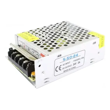 Fonte Alimentação Chaveada Qualidade 48w 24v 2a S-50-24