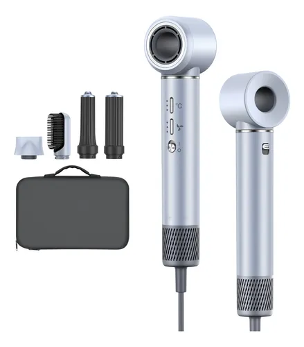 Secador De Cabelo Gokoco 5 Em 1 Azul-claro Iônico Profissional 220v
