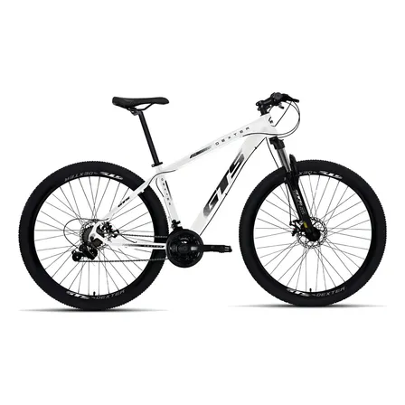Bicicleta Gts Dexter 21v Aro 29 Shimano Freio Hidraulico Cor Branco Com Preto Tamanho Do Quadro 21
