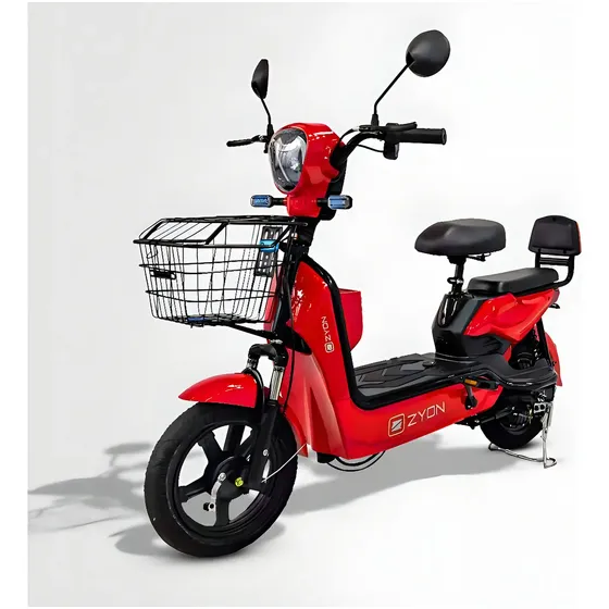 Bicicleta Eletrica Montada De 500w - Scooter Zyon Cor Vermelha