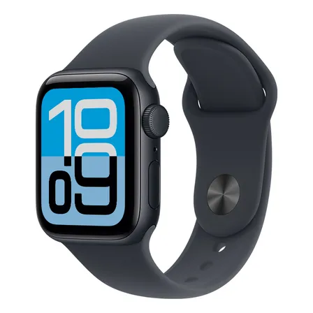 Apple Watch Se 3 Gps Caixa Meia-noite De Alumínio 40 Mm Pulseira Esportiva Meia-noite P/m Azul Meia-noite Prateado