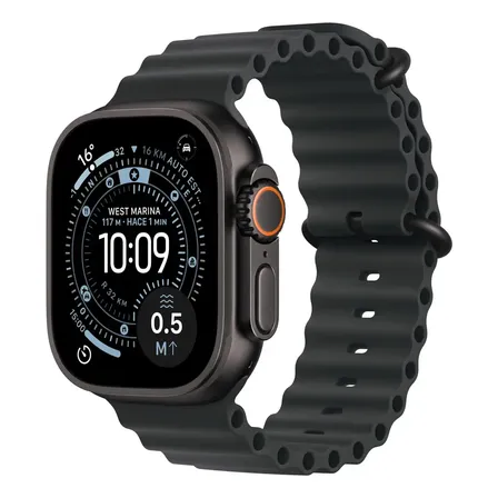 Apple Watch Ultra 3 Gps + Cellular Caixa Preta De Titânio 49 Mm Pulseira Oceano Preta Preto Correa Ocean