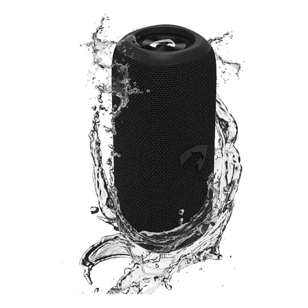 Caixa De Som Bluetooth Caixinha Portátil 30w Potencia Bateria 10 Horas Resistente À Água Ipx6, Cartão Sd, Pendrive Preto 127/220v