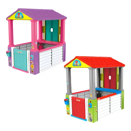 Casinha Brinquedo Infantil Grande Plástico Mi Casita Maral Cor Rosa
