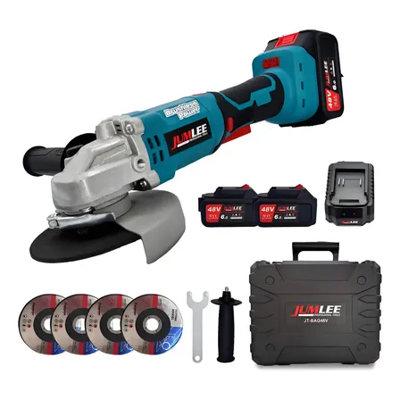 Esmerilhadeira Lixadeira Angular Profissional 02 Baterias Azul-celeste 50hz/60hz