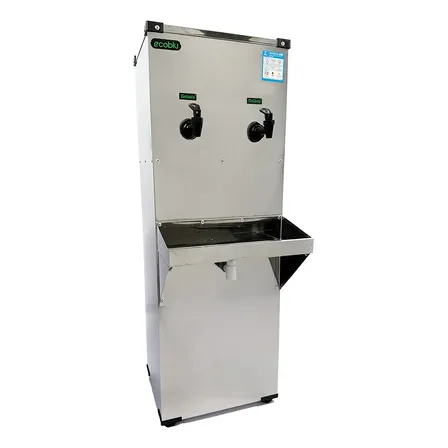 Bebedouro De Água 2 Torneiras Geladas Inox 25l Ecoblu 110v Cor Prateado 127v