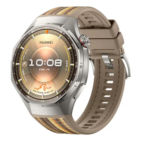 Smartwatch HUAWEI WATCH GT 6 Pro 46mm Bateria com Autonomia de Até 21 Dias Mais de 100 Modos Esportivos Corrida de Trilha Golfe Ciclismo Análise de ECG Compatível com iOS e Android GPS Marrom