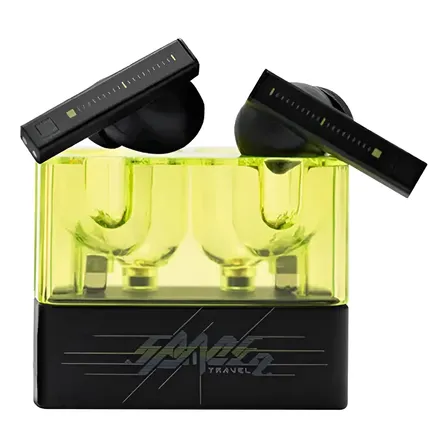 Fone De Ouvido Moondrop Space Travel 2 Com Cancelamento De Ruido Preto