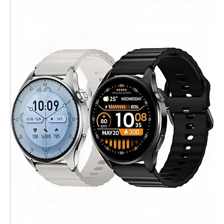 Relógio Smartwatch Haylou 4s Tela 1.43 Amoled Gps Caixa Prateado Pulseira Silver Bisel Prateado Desenho Da Pulseira Mesh