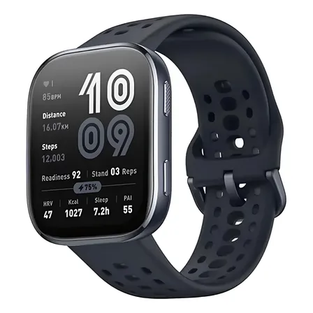 Smartwatch Amazfit Bip 6 Global Com Gps, Alexa E Tela Amoled 1.97 Preto Mesh