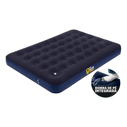 Colchão Inflavel Casal Multiuso Aveludado 240kg Barraca Acampamento Casa Tci200 The Black Tools