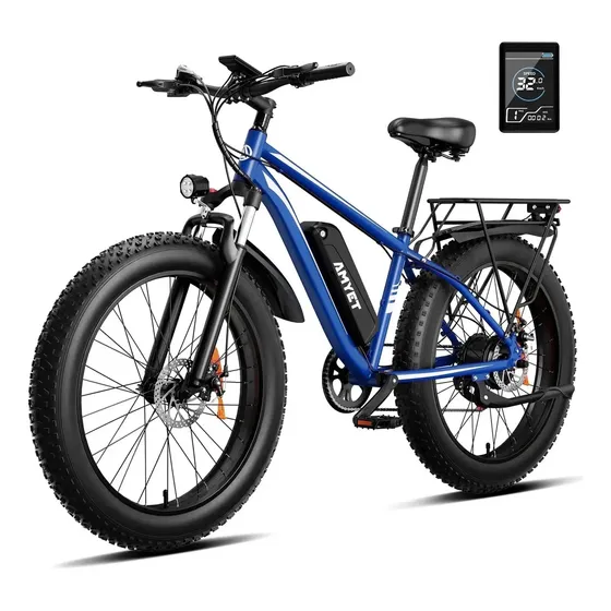 Bicicleta Elétrica Amyet Eb26 1000w 48v Azul