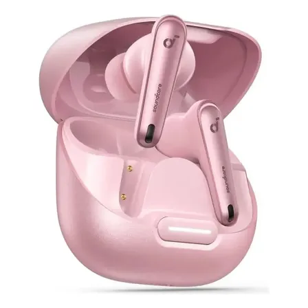 Fone De Ouvido Soundcore da Anker Liberty 4 Nc Anc Redução De Ruído 98,5% Cancelamento Adaptativo Bluetooth 5.3 Multiponto Cor Rosa Drivers De 11mm Áudio Hi-res 50h De Bateria Carga Sem Fio