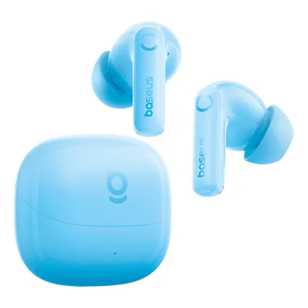 Fone Ouvido Bluetooth Baseus Bass Bp1 Pro Anc Cancel Ruído Cor Sky Blue