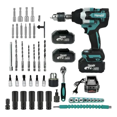 Furadeira De Impacto Parafusadeira Baterias 600nm Brushless Cor Azul-petróleo Frequência 50hz / 60hz