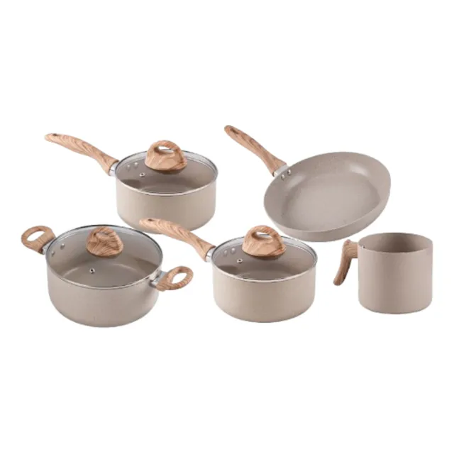 Conjunto Panelas 5 Peças Brinox Smart Plus Indução Areia