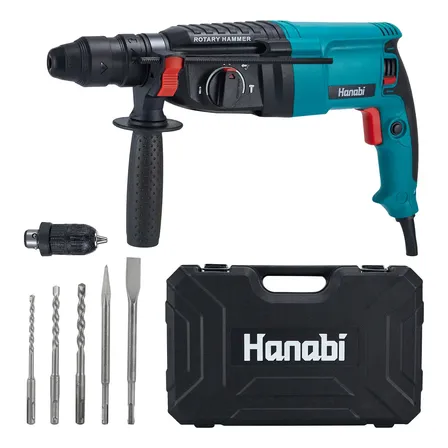 Martelete Perfurador Rompedor Profissional Hanabi 1300w 26mm Sds Cor Azul-petróleo Frequência 60hz 110v