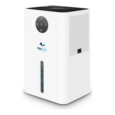 Desumidificador De Ar Elétrico Antimofo 1800ml Relaxmedic Branco 127/220v