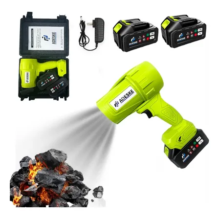 Soprador Folhas Sem Fio Bateria Eletrico Mais Forte Portatil Verde