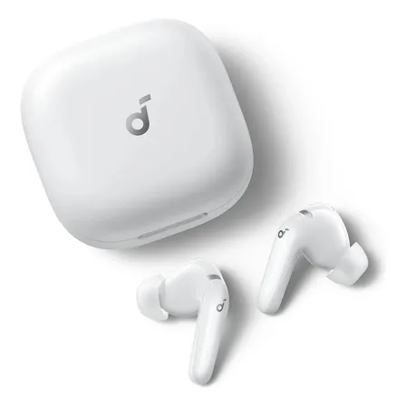 Fones de Ouvido Bluetooth com Tradução, soundcore P31i da Anker, Cancelamento de Ruído Adaptativo em Tempo Real, Som de Alta Resolução, 50H de Reprodução, Carregamento Rápido, Branco