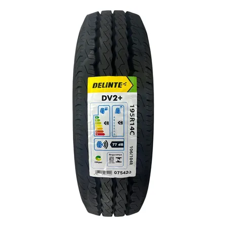 Pneu Para Van 195r14c Delinte Dv2 8pr Reforçado De Carga R