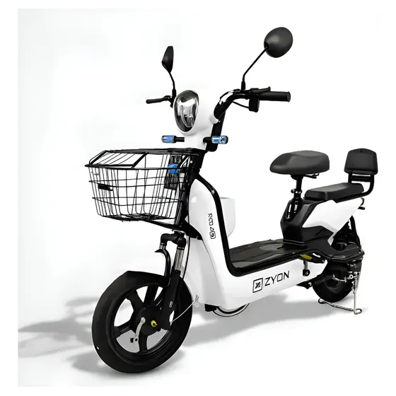 Bicicleta Eletrica De 500w - Scooter Zyon Cor Branco