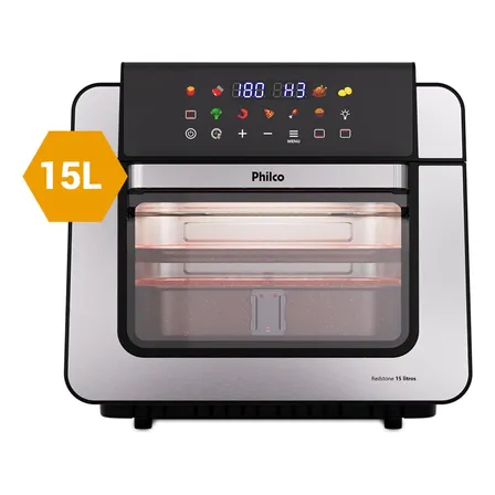 Air Fryer Oven Philco Paf15b 15l Dupla Resistência 1800w