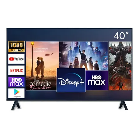 Smart Tv 40 Polegadas Full Hd Wi-fi Android Tv - Com Controle Remoto Padrão