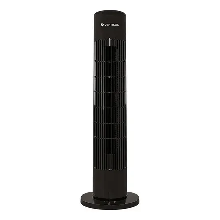 Ventilador Torre Ventisol Fênix Com Controle Remoto - Preto 14 Cm Preto Plástico