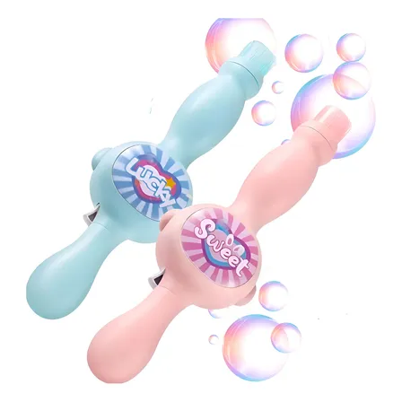 Brinquedo Bolha Fumaça Varinha Maquina De Fazer Bolhas Sabão Cor Azul