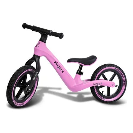 Zingers Balance Bike Bicicleta De Equilíbrio Sem Pedal Aro12 Cor Rosa