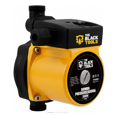 Bomba Pressurizadora De Água 300w Para Aumentar Pressão Da Água 3900 Litros/hora Cor Amarelo Tps300 The Black Tools