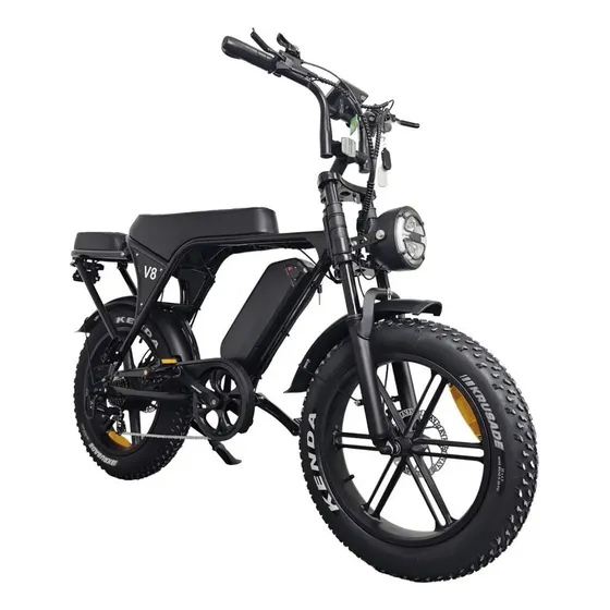 Bicicleta Elétrica Zurbe V8 Scooter 750W Bateria Removível 48V Autonomia 50km