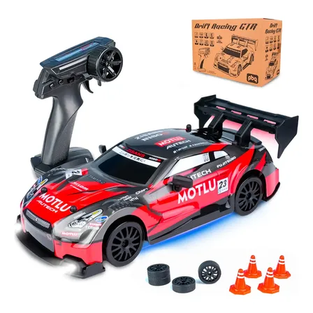 Carrinho Drift Controle Remoto Skyliner35 Luzes Recarregável Cor Vermelho