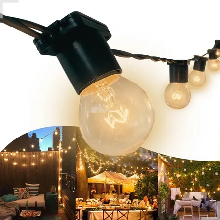 Varal De Luzes Festão 50 Mts Com 50 Lâmpadas Inclusas Vitrine Dos Lustres 127 V