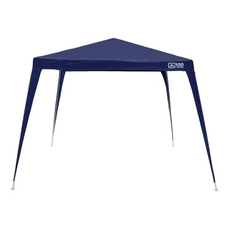 Tenda Gazebo Azul Polietileno 3x3 Metros Desmontável Camping Praia Pésca Usd