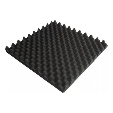 Espuma Acustica Kit 20 Placas 50 X 50 X 3cm Antichamas Grafite