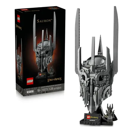 LEGO Icons O Senhor dos Anéis: Capacete do Sauron 11373; para fãs adultos e colecionadores